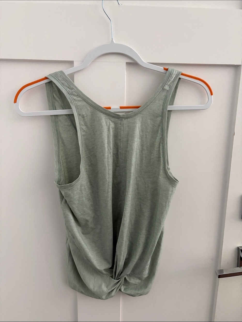 Athleta Sage Green Knot-Back Tank